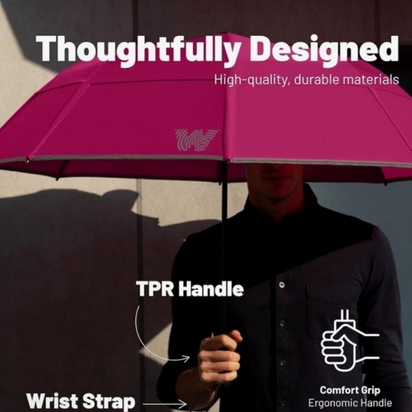 NEW Rare Weatherman Marco Simone Rome Italy Ryder Cup Golf Collapsible Umbrella - Picture 9 of 12